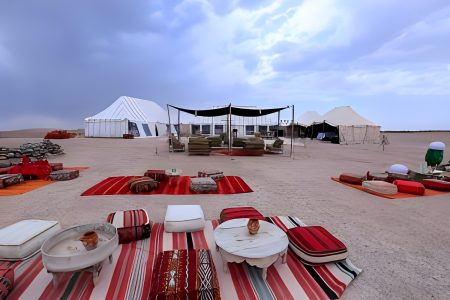 Night in Bivouac in Agafay Desert